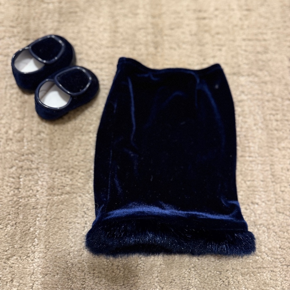 American Girl Doll Twilight Holiday Skirt and Shoes-Released 2000/Retired 2001